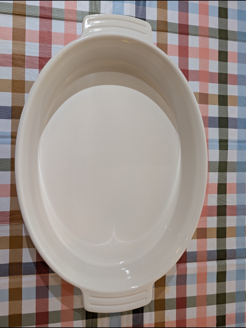 Le Creuset Oval Stoneware Serving Baking Dish in White